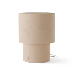 Lampe de table en plâtre orange E27