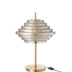 Lampe de table en verre doré 54x36x36 cm