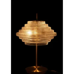 Lampe de table en verre doré 54x36x36 cm