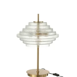 Lampe de table en verre doré 54x36x36 cm