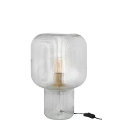 Lampe de table en verre transparent 29x29x42 cm