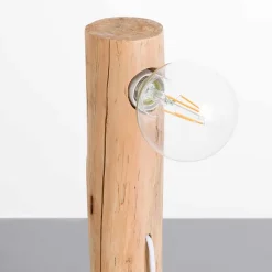 Lampe de Table Encre Naturelle 8x8x38cm Blanc 7hSevenOn Deco