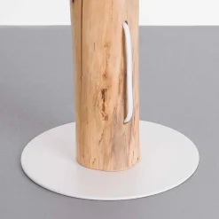 Lampe de Table Encre Naturelle 8x8x38cm Blanc 7hSevenOn Deco