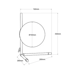Lampe de Table GRECY 15cm Moderne en Argenté et Cristal, Idéale pour Bureau, Chambre et Salon, E27