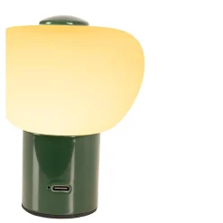 Lampe de table GUSTAV en fer avec LED intégré - Vert - Lucide