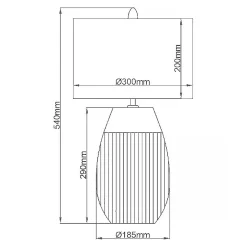Lampe de table Harrow 1 lumière