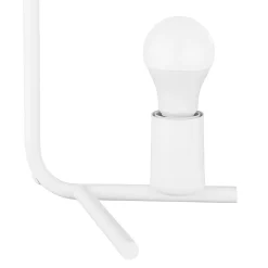 Lampe de table incandescent Darrah GoodHome E27 blanc mat