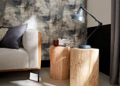 Lampe de table incandescent Yarra GoodHome E27 noir mat