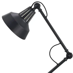 Lampe de table incandescent Yarra GoodHome E27 noir mat