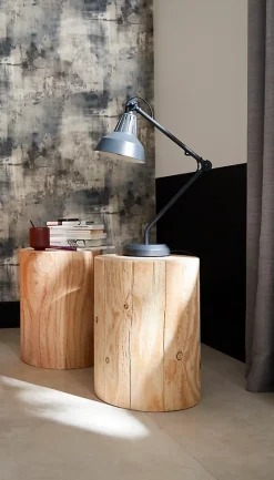 Lampe de table incandescent Yarra GoodHome E27 noir mat