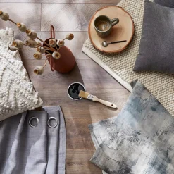 Lampe de table incandescent Yarra GoodHome E27 noir mat