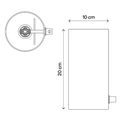 Lampe de table incandescent Singou GoodHome E14 blanc mat