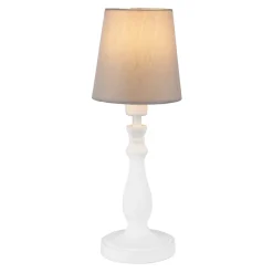 Lampe de table incandescent Tulou GoodHome E14 blanc