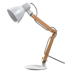 Lampe de table incandescent Peroten GoodHome E27 coloris naturel