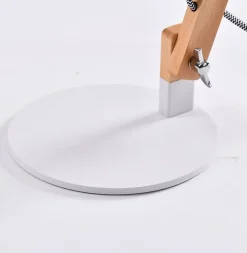 Lampe de table incandescent Peroten GoodHome E27 coloris naturel