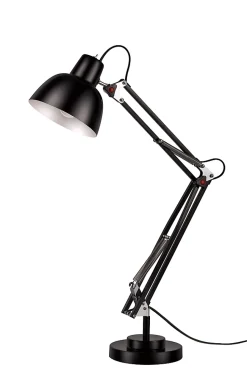 Lampe de table incandescent Ginaz GoodHome E14 noir