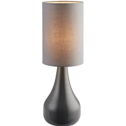 Lampe de table incandescent Tertrez GoodHome E14 gris