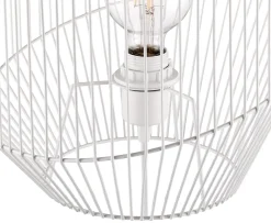 Lampe de table incandescent Tsolma GoodHome E27 blanc mat