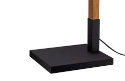 Lampe de table incandescent Menonry GoodHome E27 noir mat