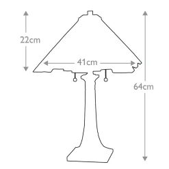 Lampe de table Inglenook 2 lumières