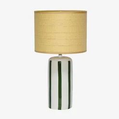 Lampe de table intérieur céramique vert H 44cm - Aurore