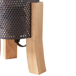 Lampe de table Joelleldsvin E27 30 x 14 x 14 cm gris lux.pro