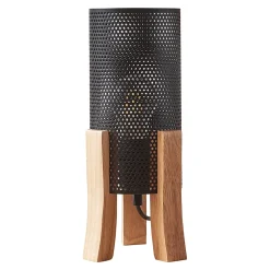 Lampe de table Joelleldsvin E27 30 x 14 x 14 cm noir lux.pro