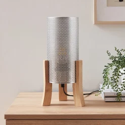 Lampe de table Joelleldsvin E27 30 x 14 x 14 cm argent lux.pro