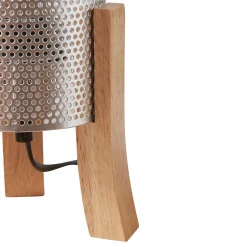 Lampe de table Joelleldsvin E27 30 x 14 x 14 cm argent lux.pro