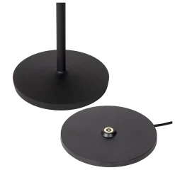 Lampe de table JUSTINE en aluminium avec LED intégré - Noir - Lucide
