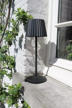 Lampe de table JUSTINE en aluminium avec LED intégré - Noir - Lucide