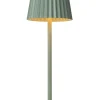 Lampe de table JUSTINE en pvc avec LED intégré - Vert - Lucide