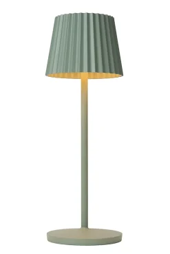 Lampe de table JUSTINE en pvc avec LED intégré - Vert - Lucide