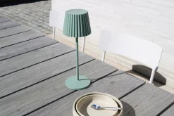Lampe de table JUSTINE en pvc avec LED intégré - Vert - Lucide