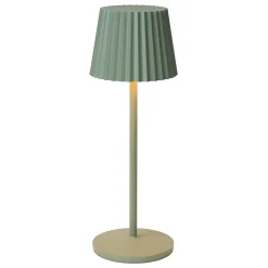Lampe de table JUSTINE en pvc avec LED intégré - Vert - Lucide