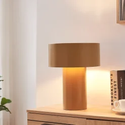 Lampe de table Kömn E27 37 x 30 cm marron lux.pro