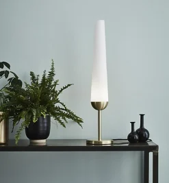 Lampe de table laiton et verre blanc - G9 - Markslöjd - Bern