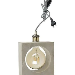 Lampe de table Led béton carrée - Girard-Sudron