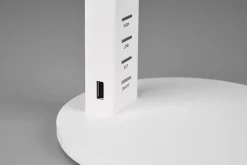 Lampe de table Led blanche variateur tactile et port USB - Trio - Ava