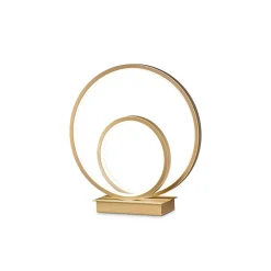 Lampe de table LED décorative Swirl intégrée dorée, 3000K