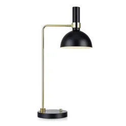 Lampe de table Led dimmable design Monika Mulder noire et laiton- Markslöjd - Larry
