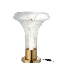 Lampe de table led en verre transparent 41x41x55 cm