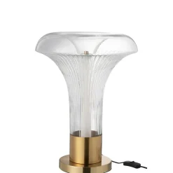 Lampe de table led en verre transparent 41x41x55 cm