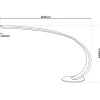 Lampe de table LED 'Loop Line' L: 60 cm