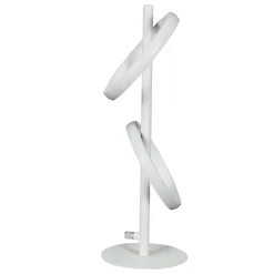 Lampe de table led nettlife lampe de bureau rotative moderne en forme d'anneau pour salon