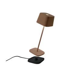 Lampe de table LED Ofelia Pro Corten, rechargeable et dimmable