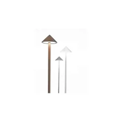 Lampe de table LED Pina Pro Corten rechargeable et dimmable sans fil Zafferano