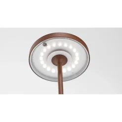 Lampe de table LED Poldina Reverso Sabbia, rechargeable et dimmable avec une autonomie allant jusqu'à 12 heures. IP65 extérieur