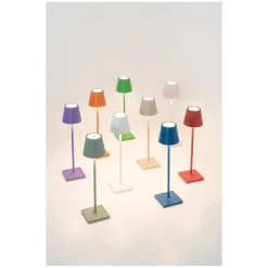 Lampe de table LED Poldina Pro Micro Lilac, rechargeable et dimmable avec une autonomie allant jusqu'à 12 heures