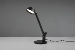 Lampe de table LED 5,2W SMD noir mat avec port USB - Trio - Ava